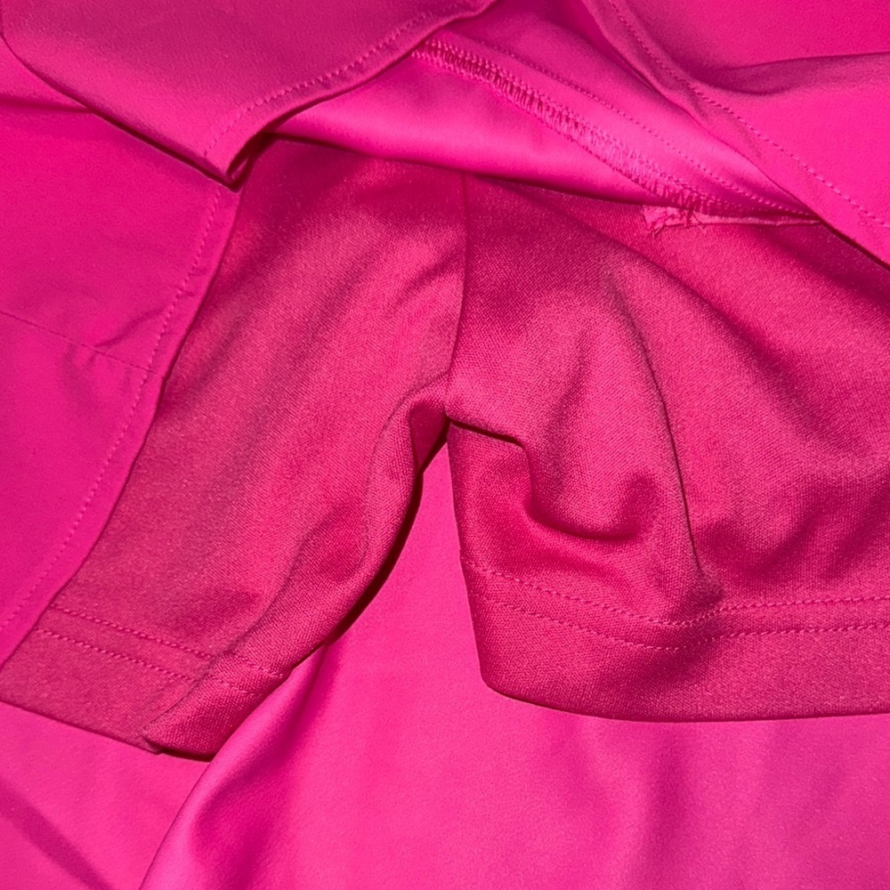 Pink Trumpet Petal  Golf Mini Skort with Ruffled Hem- Microtwill - Picture 7 of 7